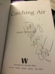 You could win a FREE signed copy of Catching Air! 